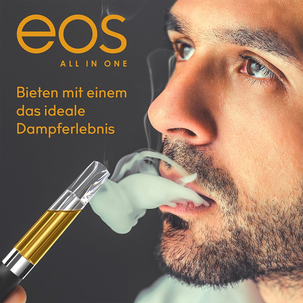 eos Extraktkartusche Sleep 74% CBD, Bild mit Mann